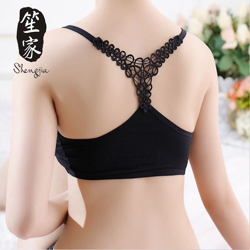 Shengjia belly dance bra summer new women's bottom underwear embroidery dance bra bottom bandeau bra