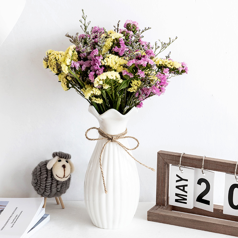 Minimalist Eurostyle Ceramic Vases Bedroom Living Room Genguan Floral Flower Furniture Home Decoration Dried Flowers Floral Art Pendulum