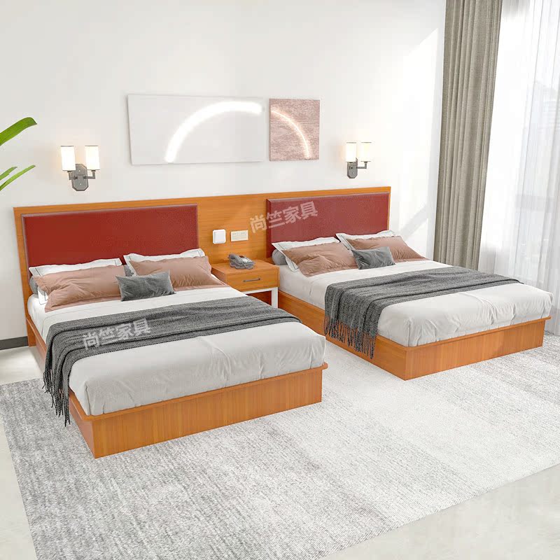 Hotel Furniture Interstandard Full House Apartments Guesthouse Exclusive Bed Customised Guest House Furniture TV Cabinet Wardrobe Combinations