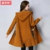 Áo bà mẹ mùa thu 2019 mới dài của phụ nữ áo nhung giả nước áo len đan len - Cardigan Cardigan