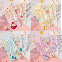872 cartoon animal baby childrens comb for girls 1 year old and 2 years old hairdressing comb fine tooth pointed tail 2 comb set