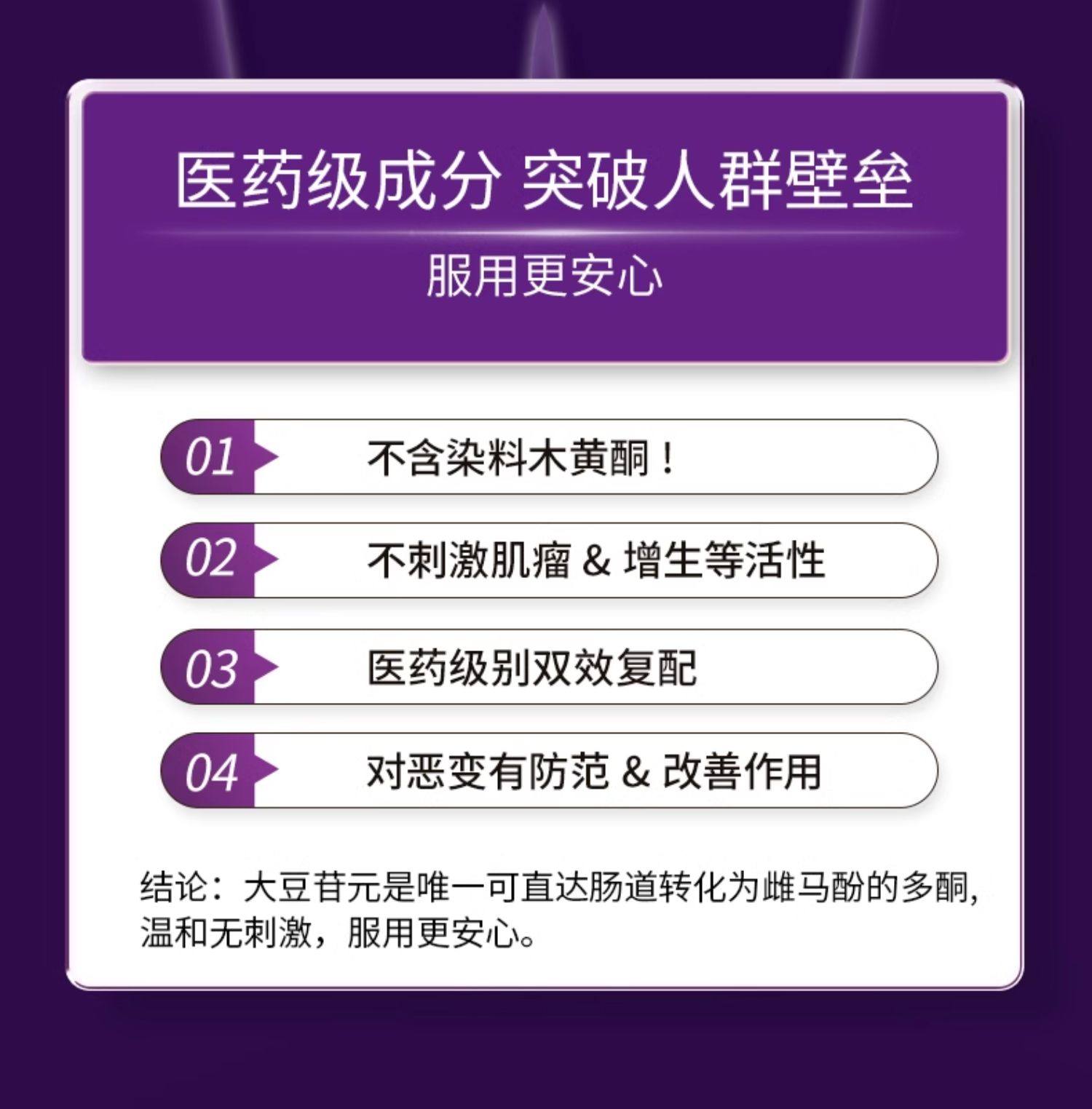 【中国直邮】 莱特维健 巢舒安 大豆异黄酮葡萄籽大豆苷元更年期女士营养品 60粒/盒