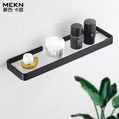 Powder room sink Shower room storage shelf Toilet mirror front glass shelf Punch-free bathroom shelf