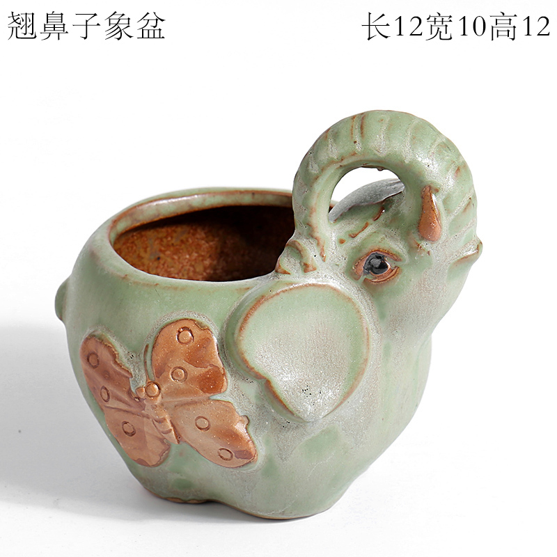 The bird frog rabbit owl duck yard creativity gardening meat flowerpot furnishing articles ceramic yellow duck 's fortune