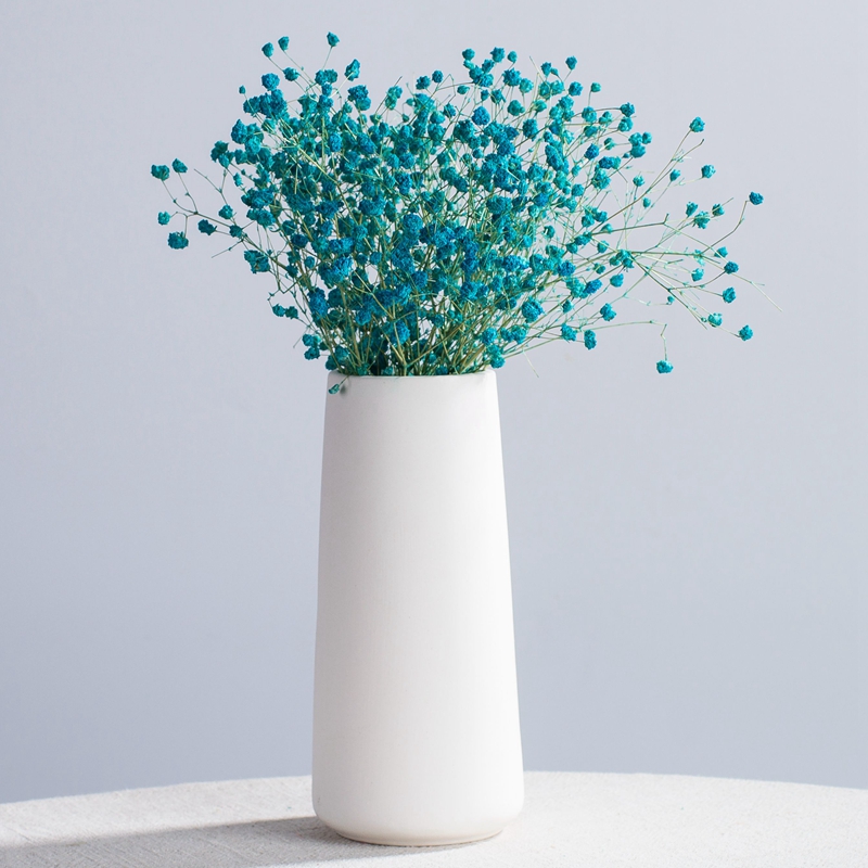 Large white all over the sky star fashion vase dry flower creative living room office decoration ceramics handicraft furnishing articles