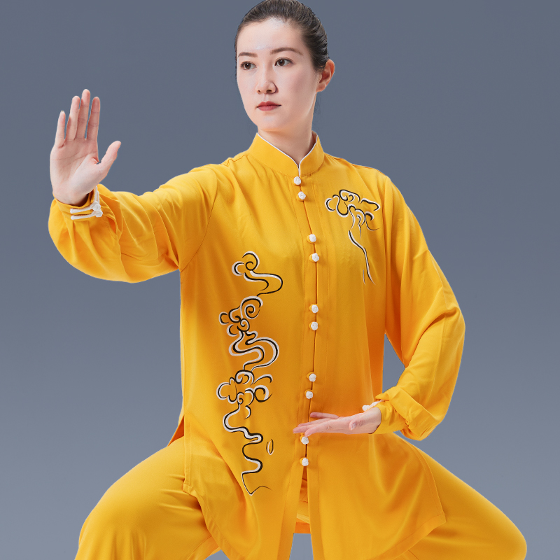 Tai Chi Clothing Women's New Spring Autumn Season High-end Martial Arts Performance Practice of Taiji Tai Chi Tai Chi Costume Women Wu Impression