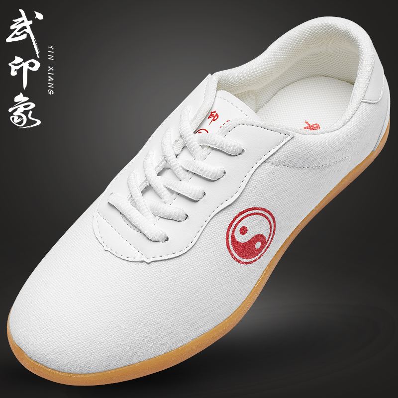 Tai Chi Shoes Women's Spring Summer Bull Fascia Bottom Sails Cloth Shoes Martial Arts Tai Chi Practice Shoes Training Tai Chi Shoes Men's Martial Impressions