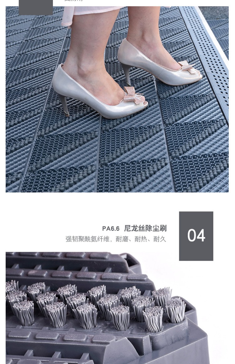 Ngoài trời chống trượt mat mat mall khách sạn ba cửa ra vào bằng nhựa ngoài trời thảm khâu bụi - Thảm sàn thảm lau chân siêu thấm