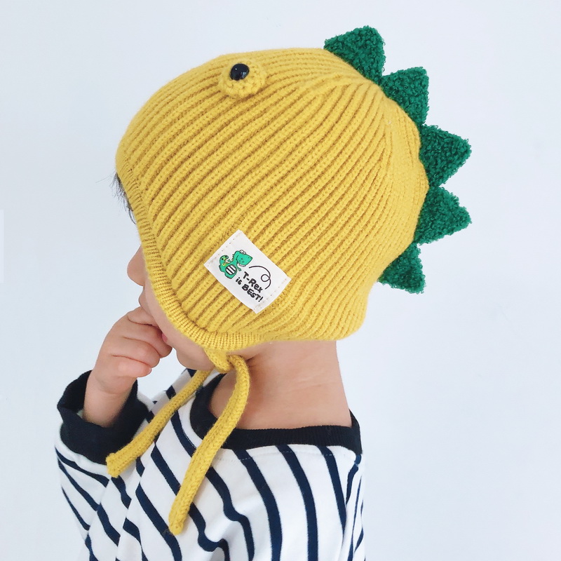 Baby Hat Cartoon Children Winter Ears Knit Baby Hat Autumn Winter Warm men and women Hood Hood Hats