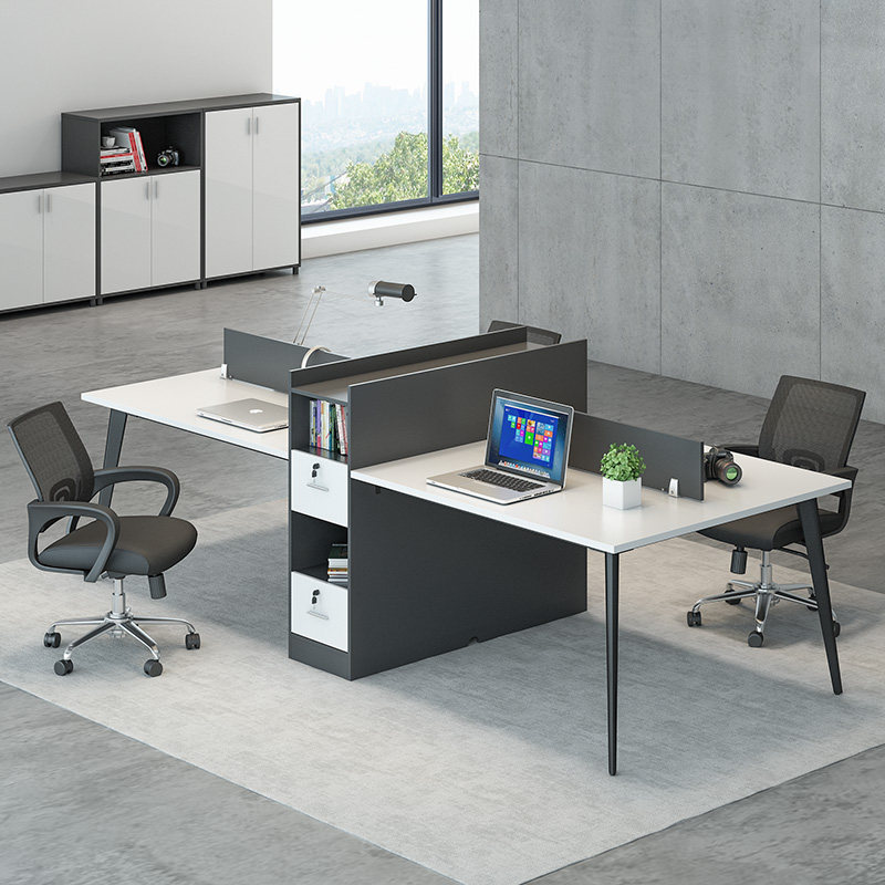 Staff desk simple fashion office staff computer desk 4 financial desk office desk office desk and chair combination
