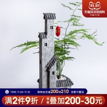 Living room coffee table ornaments new Chinese Zen vase office floral TV cabinet creative home furnishings