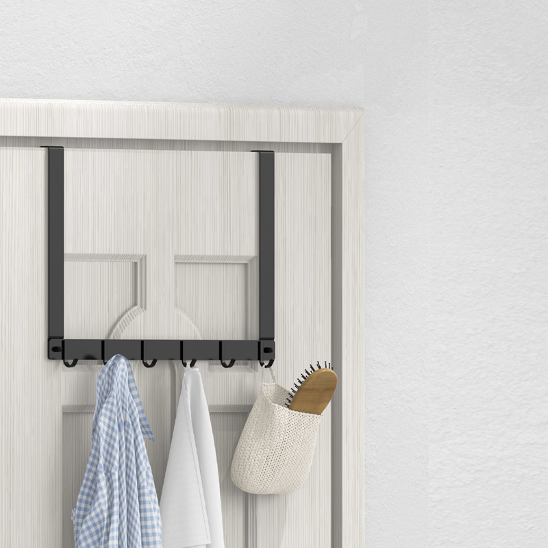 Nordic air door hook wall hanging hanger door nail-free bedroom no trace entry clothes storage hook rack