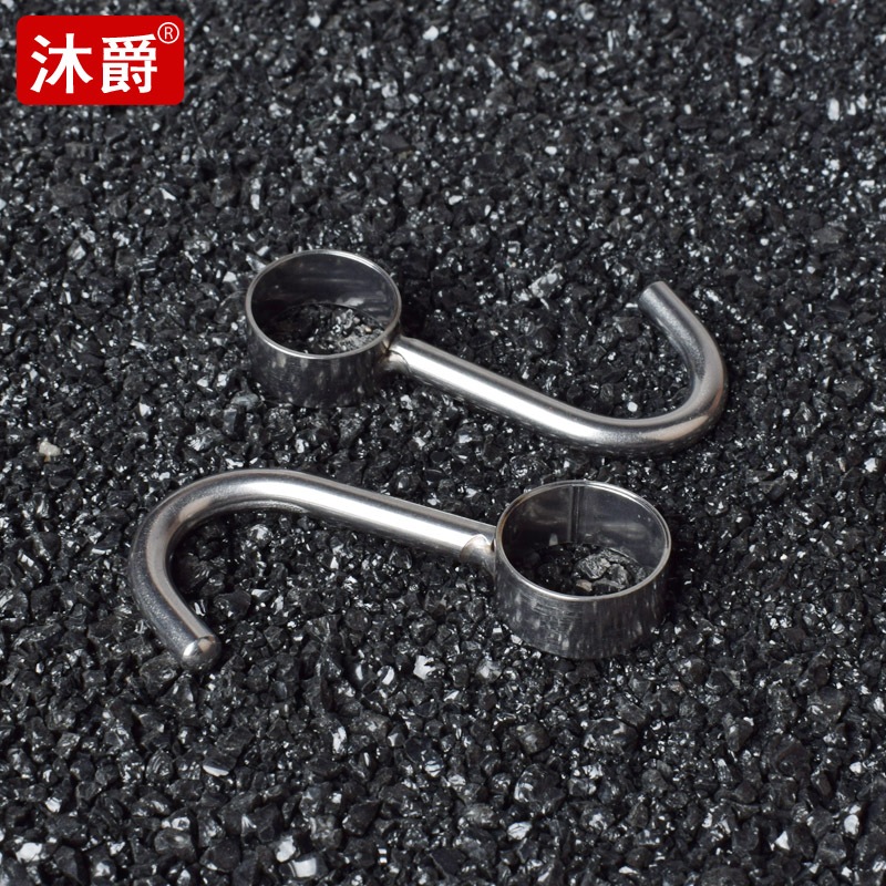 304 stainless steel bushing hook to wear pipe hook rack active circle hook flat S hook kitchen hanging lever single hook