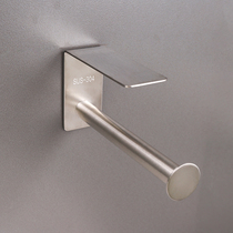 Hanger storage rack 304 stainless steel non-hole adhesive hook wall-mounted balcony multifunctional shelf