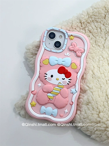 勤仕 Hello kitty, apple, милый совместимый чехол для телефона, iPhone 13, силиконовый iPhone13 Pro, мультяшный защитный чехол, iPhone14 Pro, iphone, 11promax, 14plus, защита при падении
