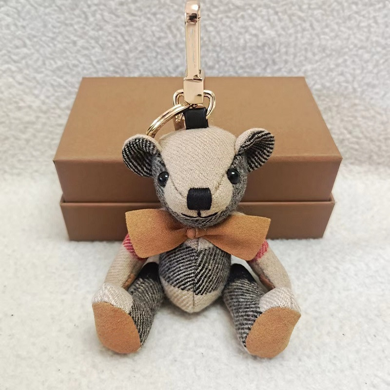 New Bear Pendant Cashmere Plaid Handmade Teddy Bear Basic Style Trench Coat Bear Car Pendant Keychain Bag Pendant New Bear Pendant Cashmere Plaid Handmade Teddy Bear Basic Style Trench Coat Bear Car Pendant Keychain Bag Pendant