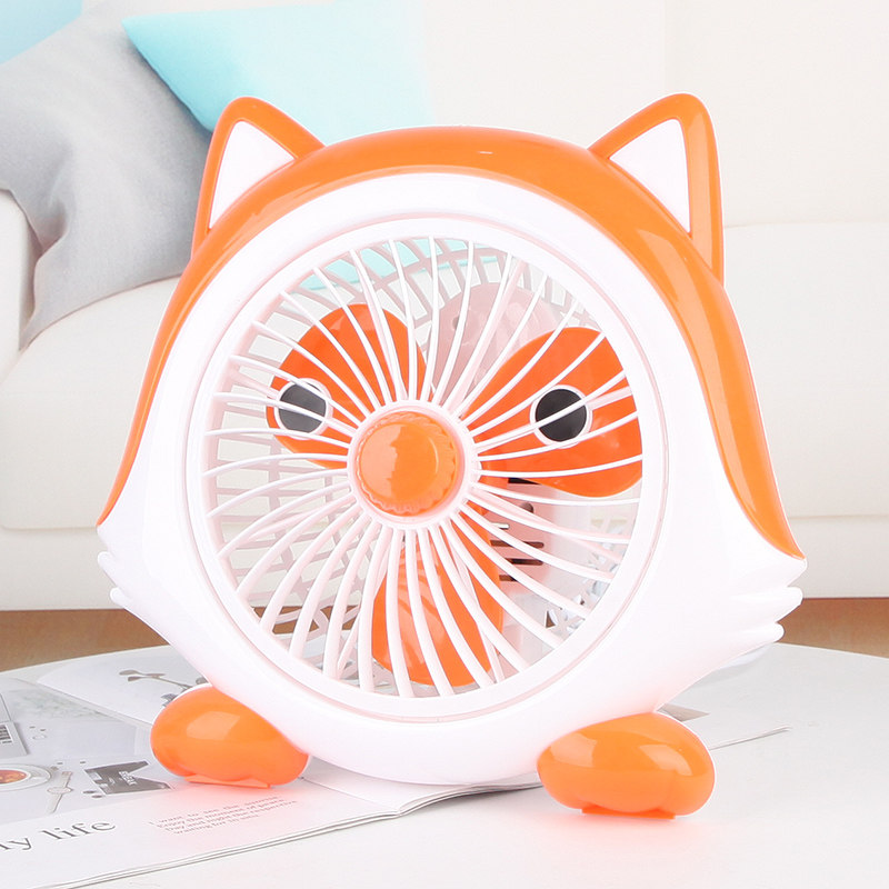 Cartoon electric fan mini student dormitory bed office mute home plug-in desk fan electric small fan