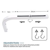 Curtain hanger curtain curtain wall hanging front and rear telescopic adjustment applicable to Red Leaf Hongying Ai Keisheng Di Meirui projector curtain hanger curtain adhesive hook projector curtain wall hanging 2