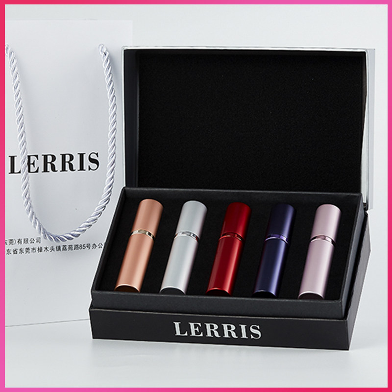 High-end gift box perfume sub-bottling bottom filling portable high-end push-type 5ml push-type perfume empty bottle