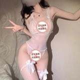 Сексуальное нижнее белье 2024 Новая сексуальная пижама Супер извращенное искушение Полная прозрачная промежность открыта для удобства для женщин на кровати