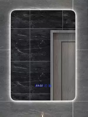 Light luxury mirror cosmetic room cosmetic mirror led with light smart bathroom mirror anti-fog HD touch screen multi-function