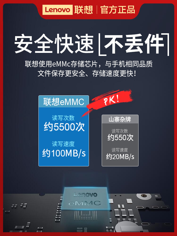 Lenovo D66 Voice Recorder Professional High-Definition Noise Reduction for Students Attending Classes Portable Small Lawyer's Special Device for Students