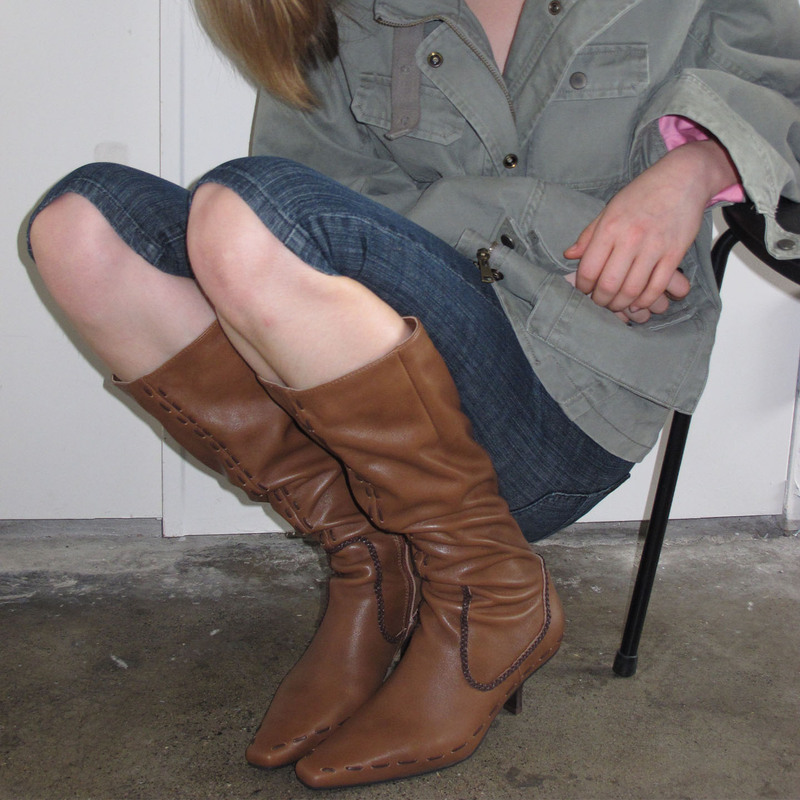 Wang Churan's Same Style Maltelle First-Layer Cowhide Pointed-Toe Brown Boots, Vintage Stiletto High-Heeled Long Riding Boots for Women Wang Churan's Same Style Maltelle First-Layer Cowhide Pointed-Toe Brown Boots, Vintage Stiletto High-Heeled Long Riding Boots for Women