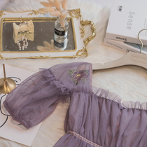 Coffee break French fried street dress Fairy super fairy foreign style Salt Japanese small skirt Gentle wear