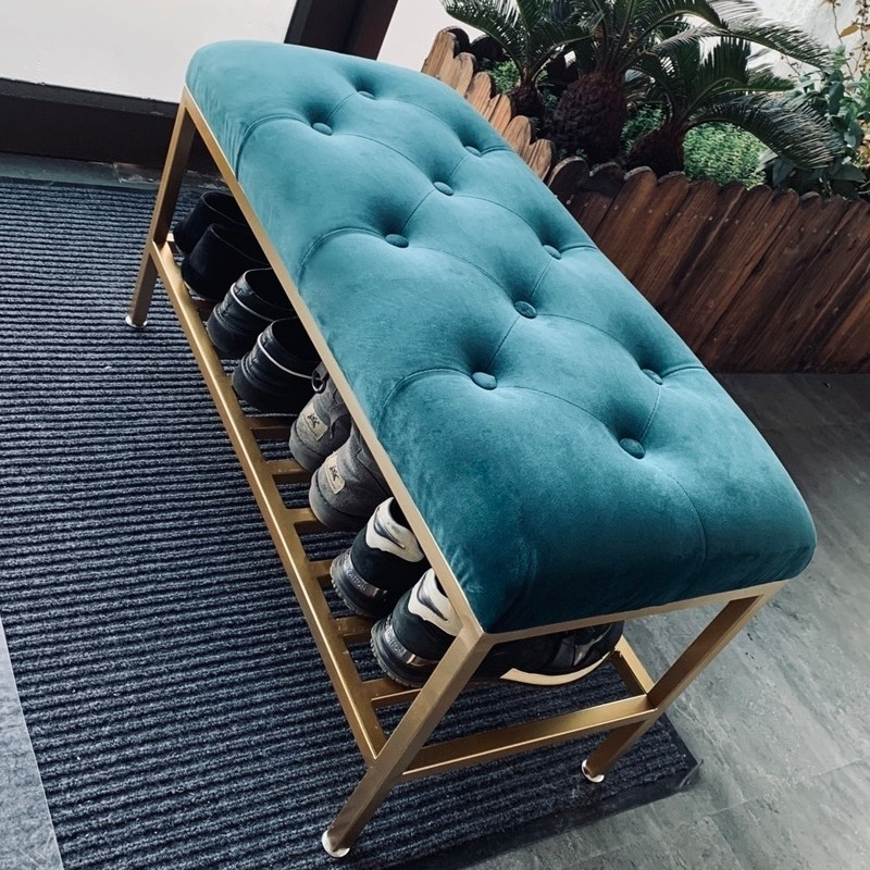 Changing Shoes Stool Home Doorway Wearing Footstool Strip Stool Nordic Modern Multifunction Shoe Cabinet Entrance Door Containing Shoe Rack Shoes Stool