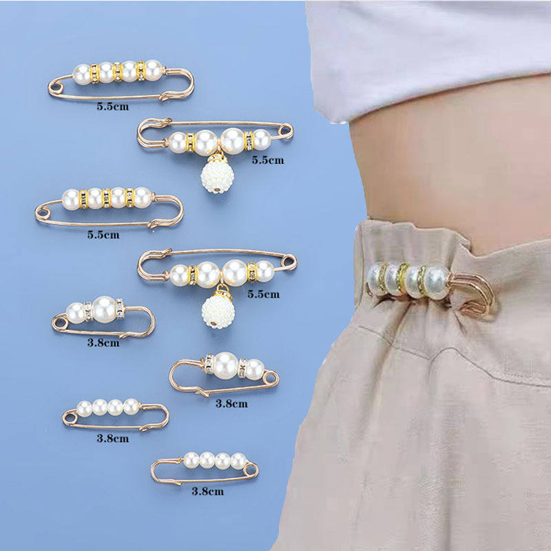 Pants with tight buttoned underpants waist tightening skirt big change for small fattening and thinning thever adjustable invisible pin buttoning pin 