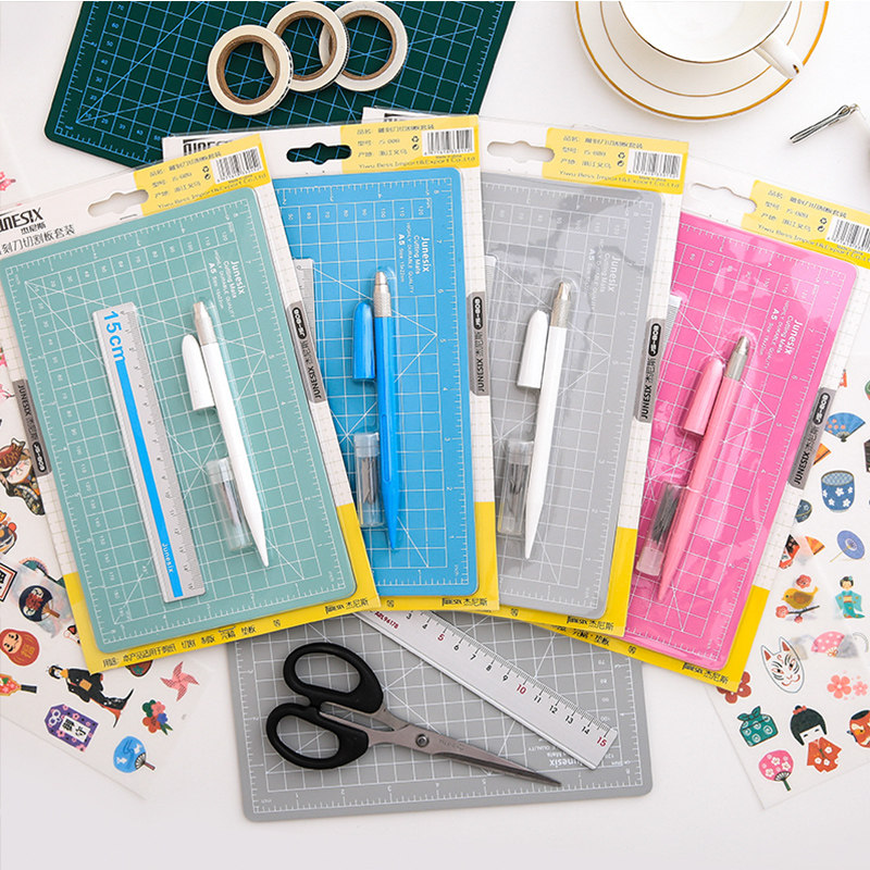 Cutting pad board a5 pad engraving board model paper cutter student with pad hand account sticker hand account art pen knife engraved knife pad board set hand account and paper tape rubber stamp cutting board diy