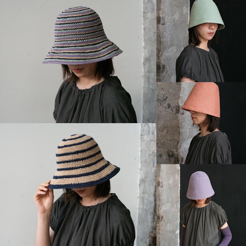 Sioiciki Vacation French Linen Handmade Hat Cold Weather Hat Touchscreen Gloves Knitted Socks Mid-Calf Socks Foldable