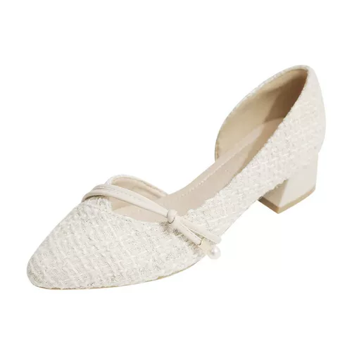 Обувь, подходит с юбкой из жемчуга, туфли, в стиле Шанель, коллекция 2023