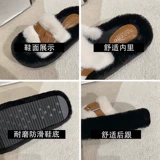 Ремень, пряжка, тапочки, небольшая дизайнерская обувь на платформе для офиса, осенний, тренд сезона