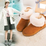 Зимние короткие сапоги, флисовые удерживающие тепло туфли, 2020