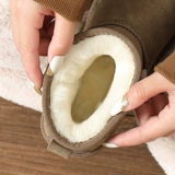 Сапоги, зимние удерживающие тепло флисовые нескользящие туфли подходит для мужчин и женщин, 2024 года