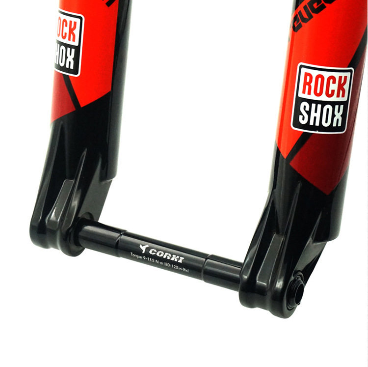 Mountain bike downshift buggy front wheel barrel axle lever is suitable for ROCK SHOX 100*15 fork barrel axle lever