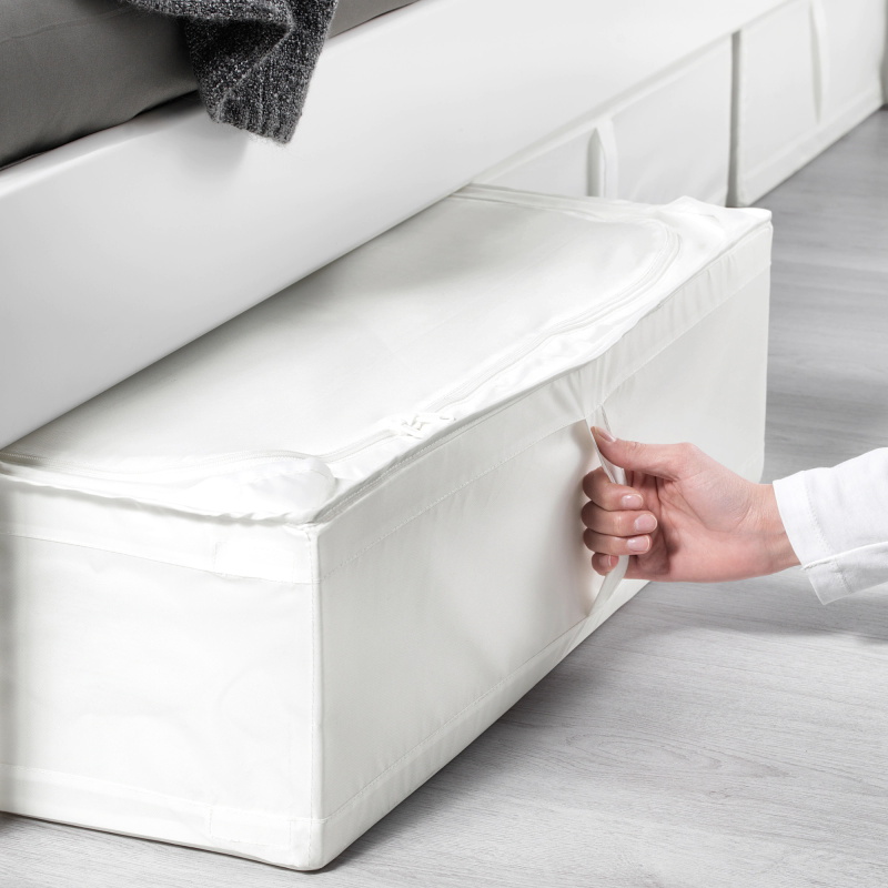 Under-bed fabric storage box Under-bed finishing box Oxford cloth flat ultra-thin clothes quilt Household king-size