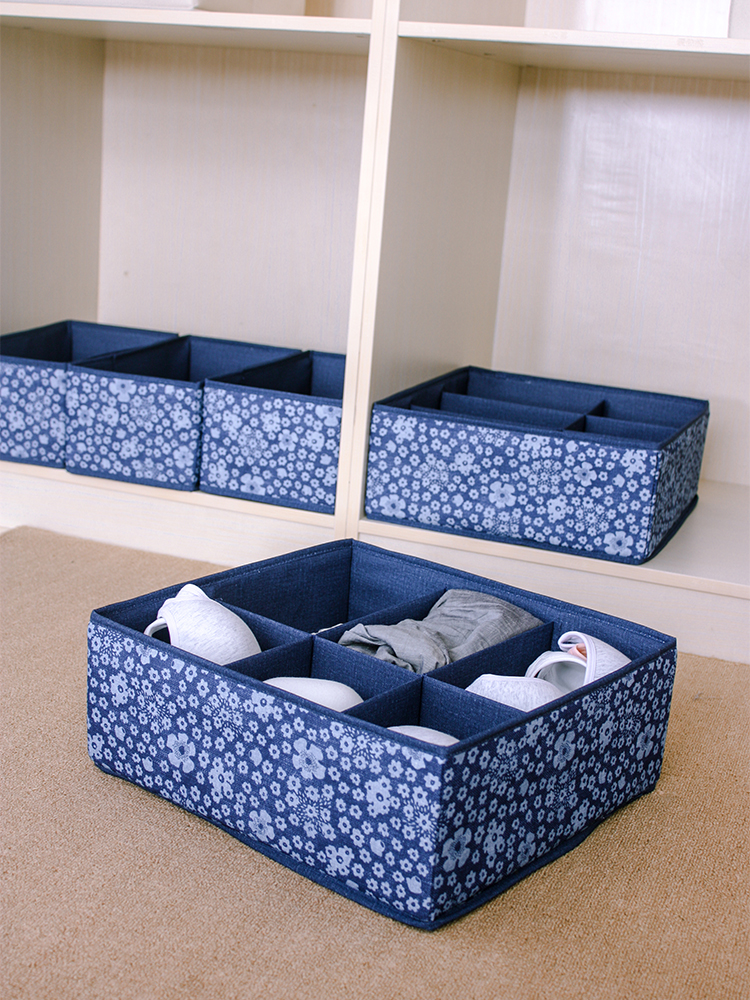 Liner Collection Box Panties Packaging Socks Holding Case Drawer Clothing Separation Three-in-one Split Household Inner