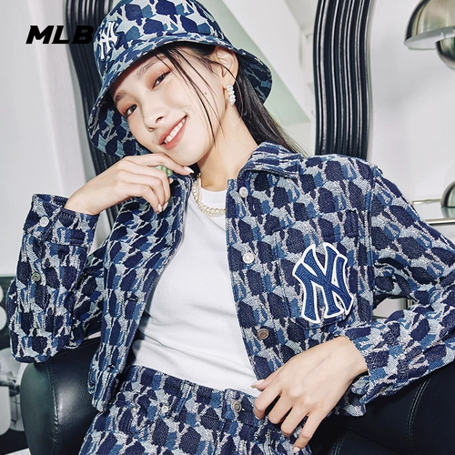 MLB, модная короткая джинсовая ретро куртка для отдыха