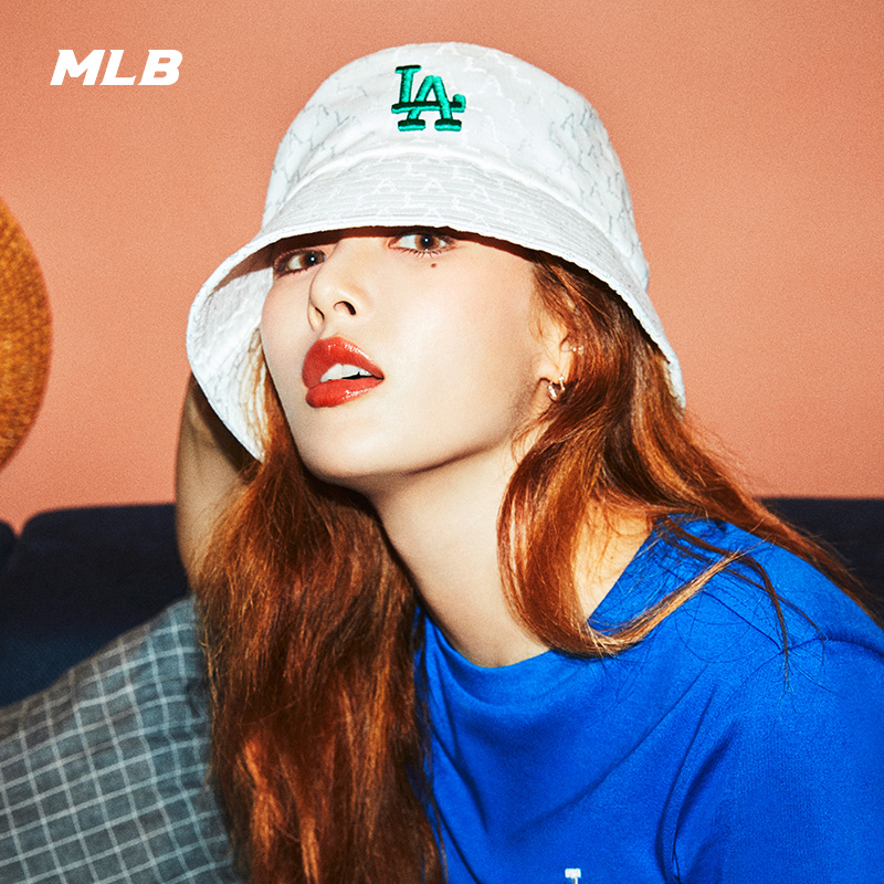 MLB official men's and women's hats couple Tanabata retro old flower fisherman hat visor sport 21 summer CPH3