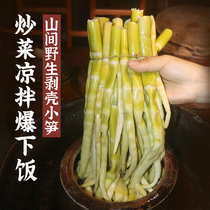 Hunan Huaihua features fresh wild small bamboo shoots with clear water bamboo shoots hand-peeled bamboo shoots
