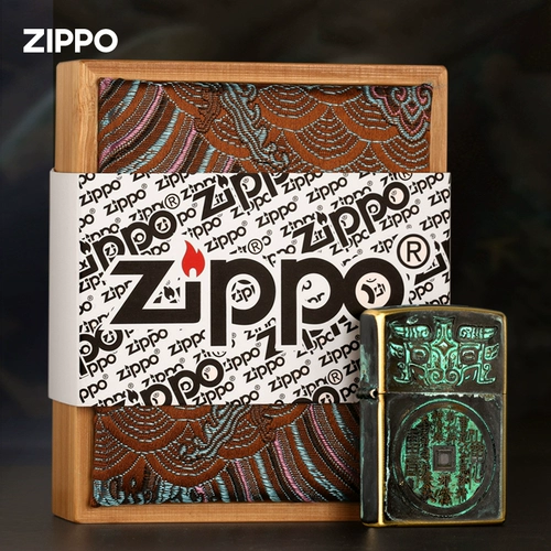 Бронзовая зажигалка, ветрозащитный комплект на керосине, подарок на день рождения