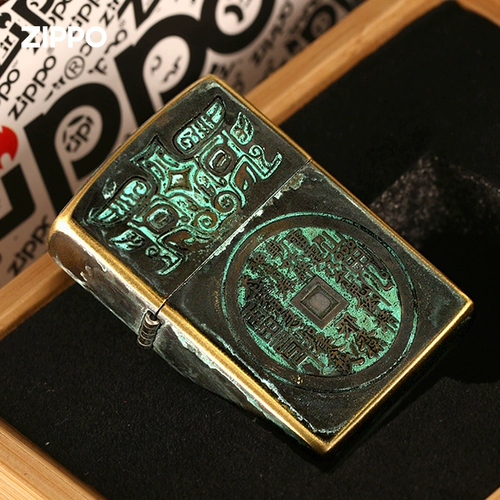 Бронзовая зажигалка, ветрозащитный комплект на керосине, подарок на день рождения