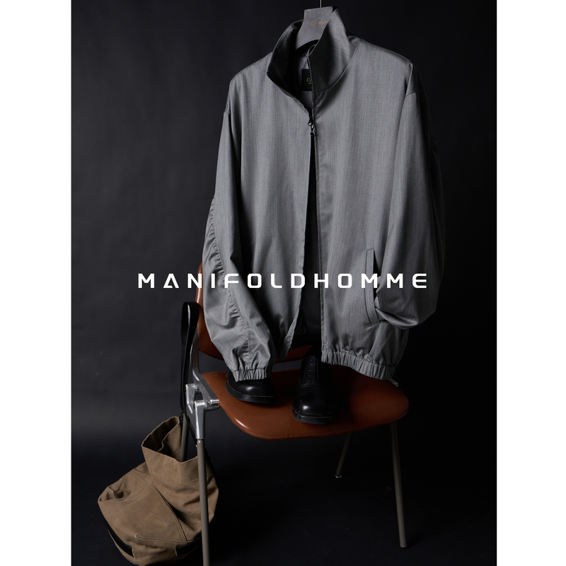 Manifold｜Japanese Takahashi Imported 140-Count Fine-Spun Wool Relaxed Fit Stand Collar Wool Jacket Coat
