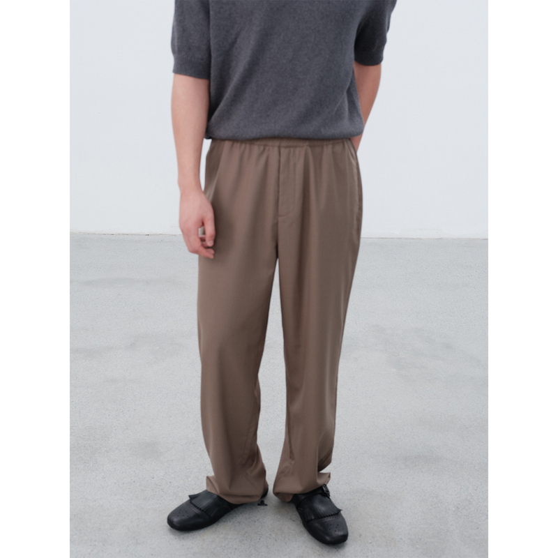 Manifold|Super 140's Ultra-Fine Wool 10% Silk Smooth and Cool Casual Straight-Leg Dress Pants Manifold|Super 140's Ultra-Fine Wool 10% Silk Smooth and Cool Casual Straight-Leg Dress Pants