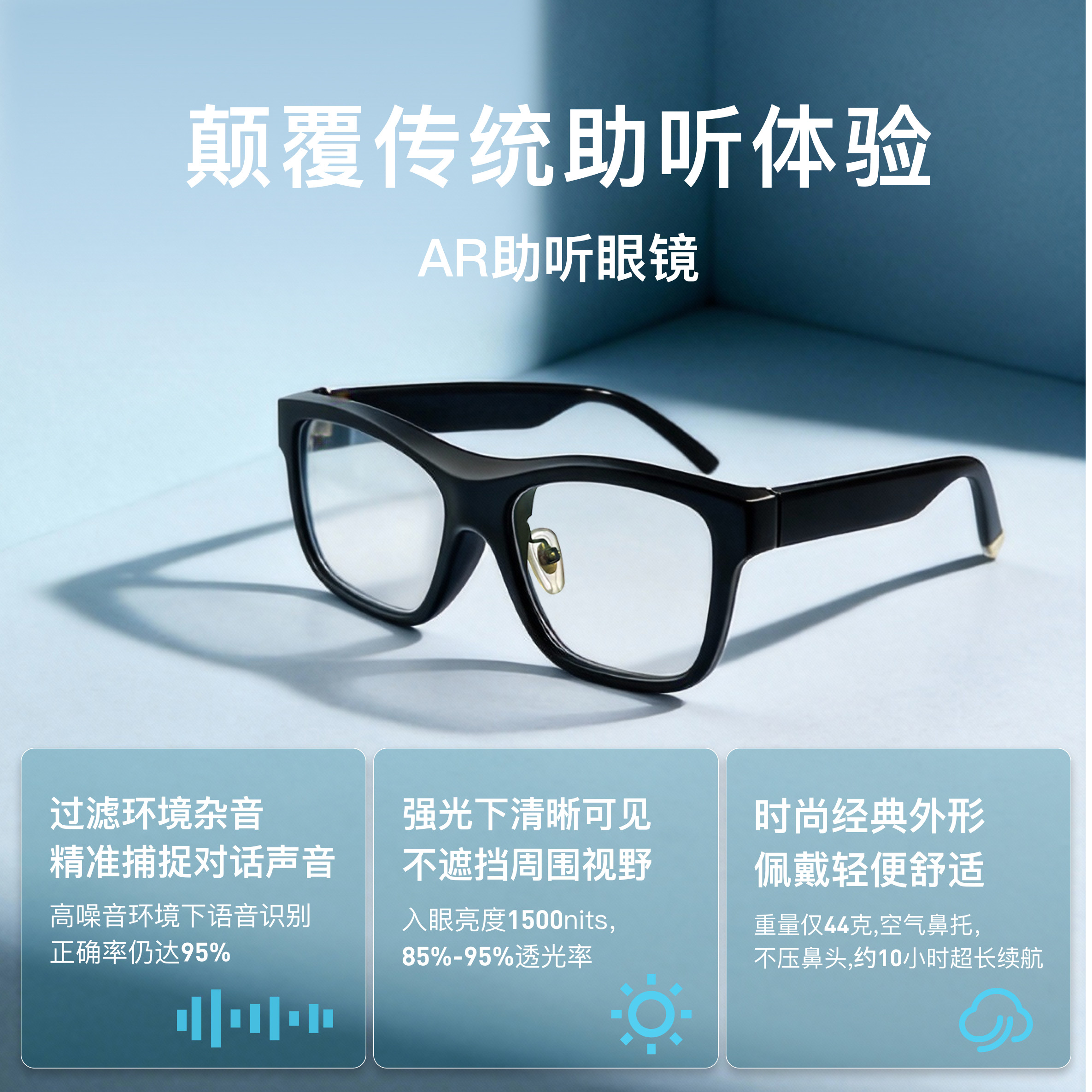 老人听力神器,亿听AR眼镜帮你解决沟通难题🗣️👀-AR设备-淘宝好物网
