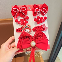 Комплект с бантиком, в цветочек