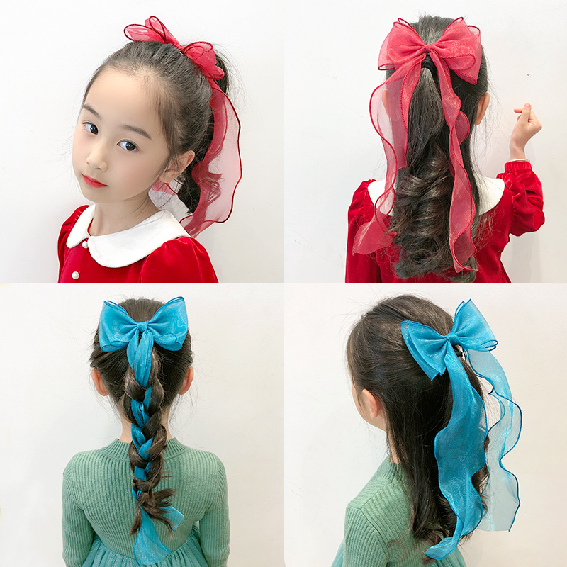 2021 girl hair clip children floating with hair accessories Haircut Children Twist Hair Braid Card Girls Butterfly Knot Headwear
