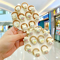 Белый комплект, в цветочек, 20 шт